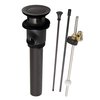 Kingston Brass Brass PopUp Drain with Overflow and Extra Long PopUp rod, 22 Gauge, Oil Rubbed Bronze KBT2125